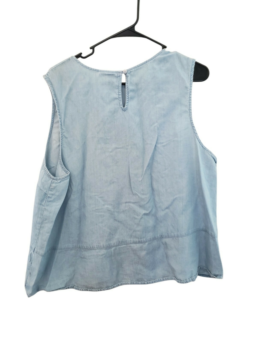 a.n.a Light Blue Sleeveless Chambray Tank - Picture 2 of 2